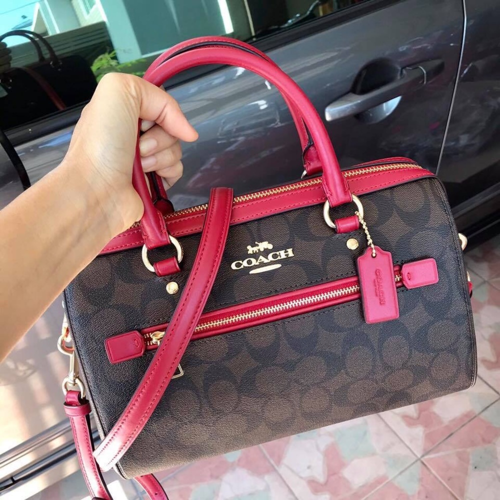 🌷Coach Rowan Satchel In Signature Canvas NWT.